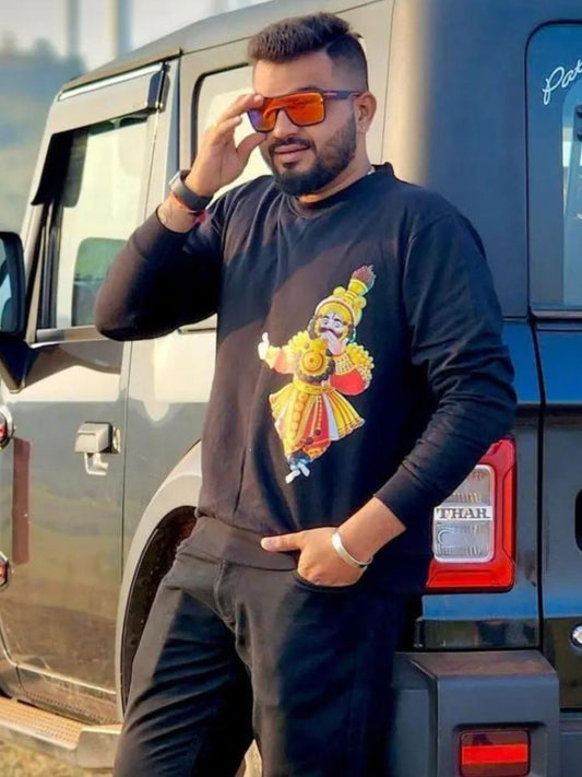 Trendy Yakshagana Sweatshirt | Kannada Text Sweatshirt