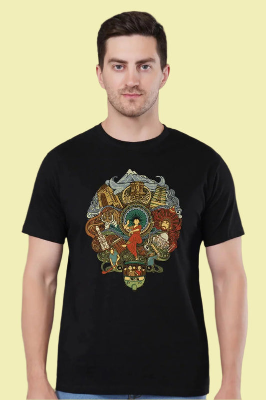 Celebrating India TShirt | Vibrant Indian TShirt