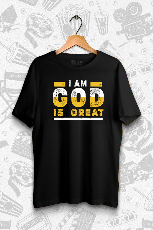 I am God, God is Great TShirt | Uppi Style | Kannada TShirt