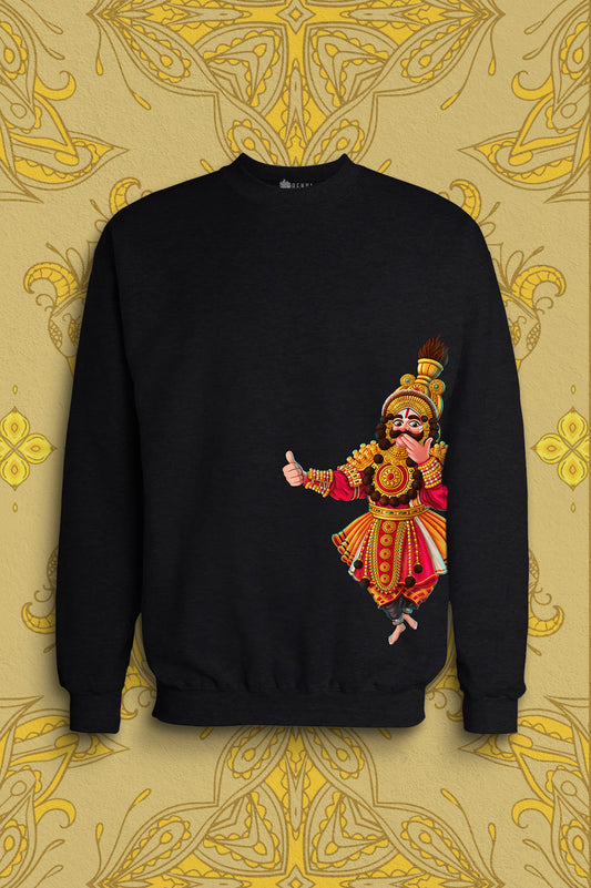 Trendy Yakshagana Sweatshirt | Kannada Text Sweatshirt