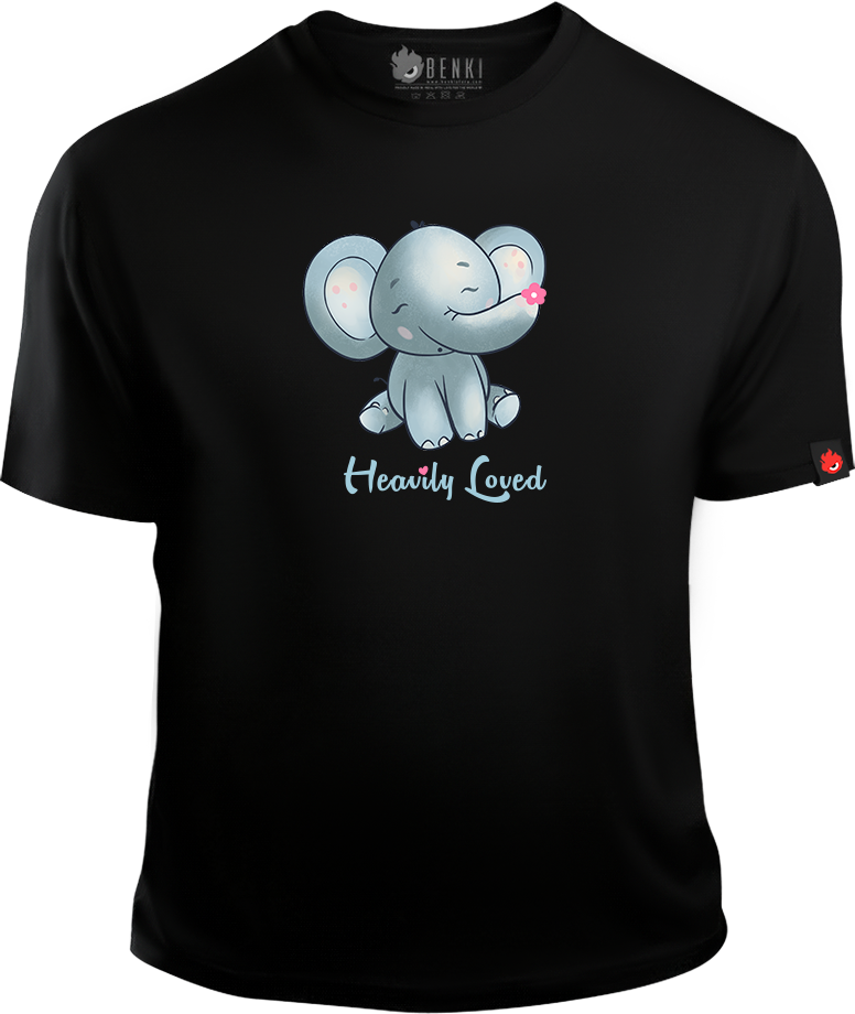Heavily Loved TShirt | Baby Elephant TShirt | Animal Series - Benki Store