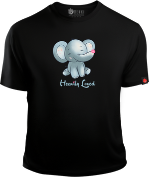 Heavily Loved TShirt | Baby Elephant TShirt | Animal Series - Benki Store