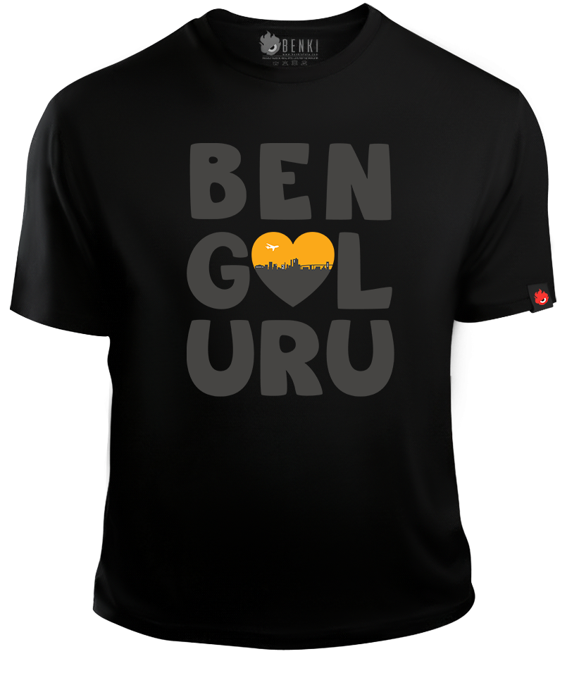 Love Bengaluru TShirt | Romanchana Series - Benki Store