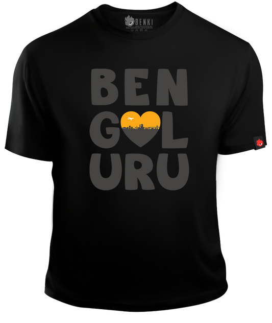 Love Bengaluru TShirt | Romanchana Series - Benki Store