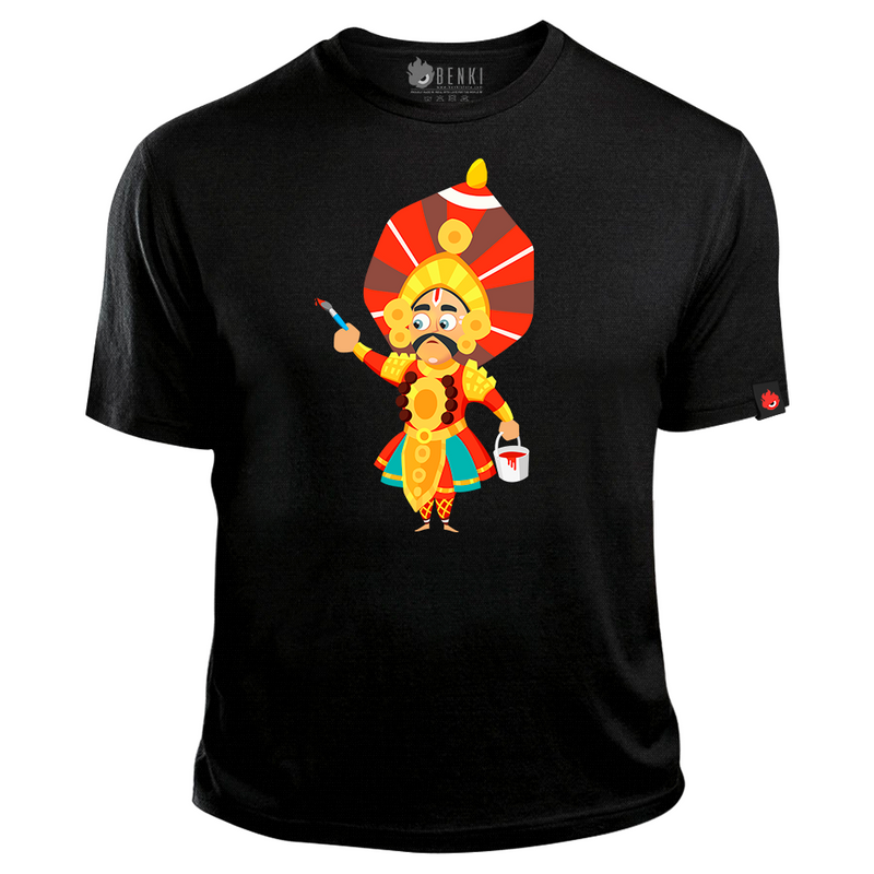 Paint the world T-shirt | Yakshagana TShirt | Yaksha Series - Benki Store
